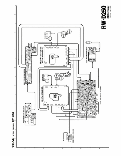 TEAC RW-D250 CD Recorder schematics